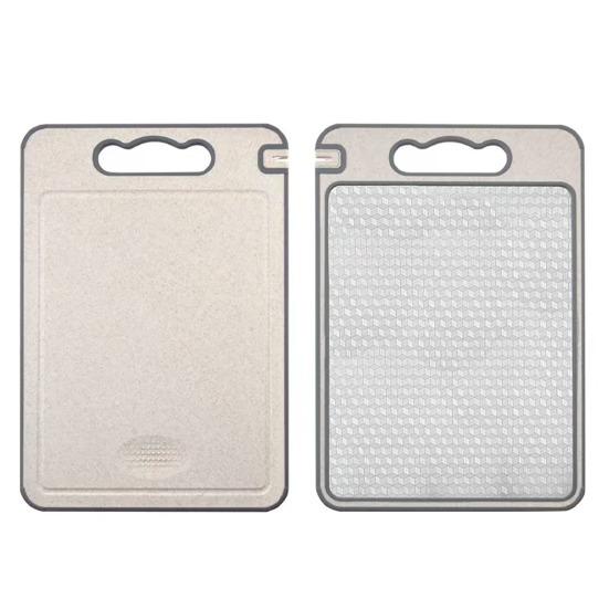 Двусторонняя разделочная доска с ручкой Разделочная доска из нержавеющей стали для мяса