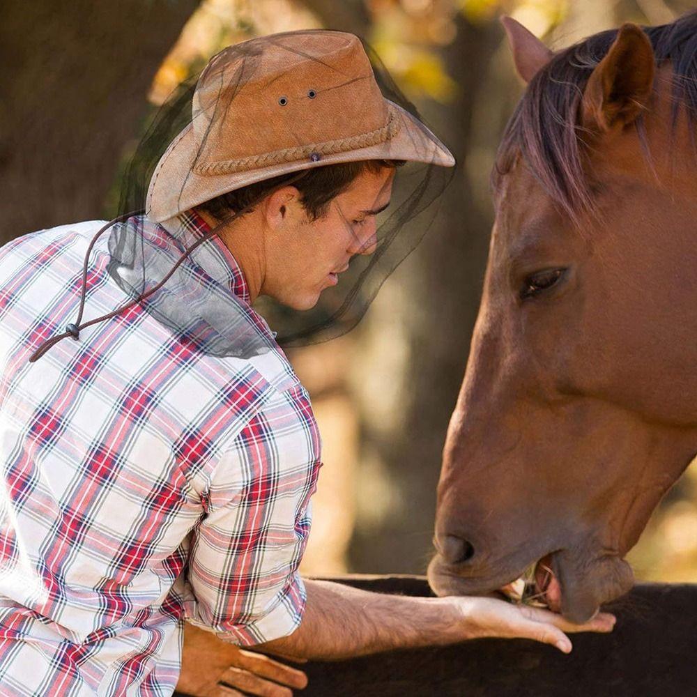 Lightweight Hat Net Cover Breathable Anti-mosquito Cover Gardening Hat Head Mesh Covers  Camping