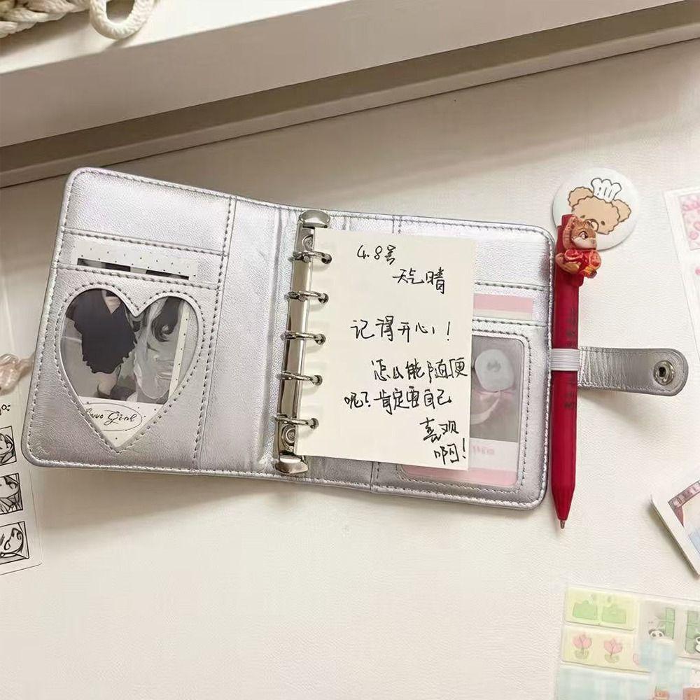 5-Ring Loose-Leaf Binder Notebook with Photo Window Pocket Journal M5 Notebook  School Office