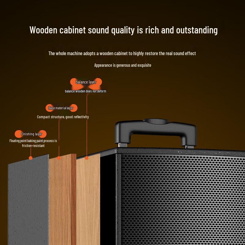 Портативная караоке-колонка SOAIY SA-X21 с двумя микрофонами