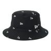 New Era BUCKET01 RV FLAG MONOGRAM BLK Двусторонняя панама Размеры NER36C4151 Шляпа, Черный, M/L, 14388505,