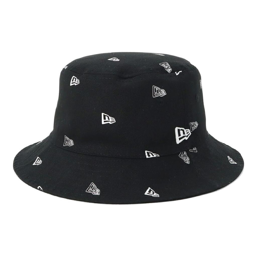 New Era BUCKET01 RV FLAG MONOGRAM BLK Двусторонняя панама Размеры NER36C4151 Шляпа, Черный, M/L, 14388505,