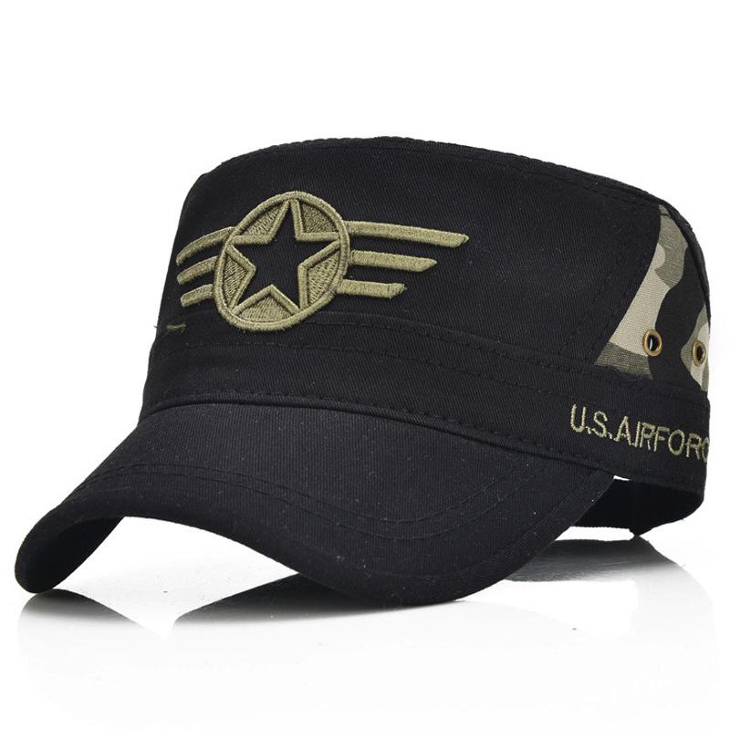 Мужская камуфляжная плоская кепка в корейском стиле - модная повседневная кепка-утконос на весну/осень