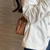 Small Casual Women's Fashion Shoulder Bag, Solid Color Crossbody Purse with Adjustable Geometric Strap
