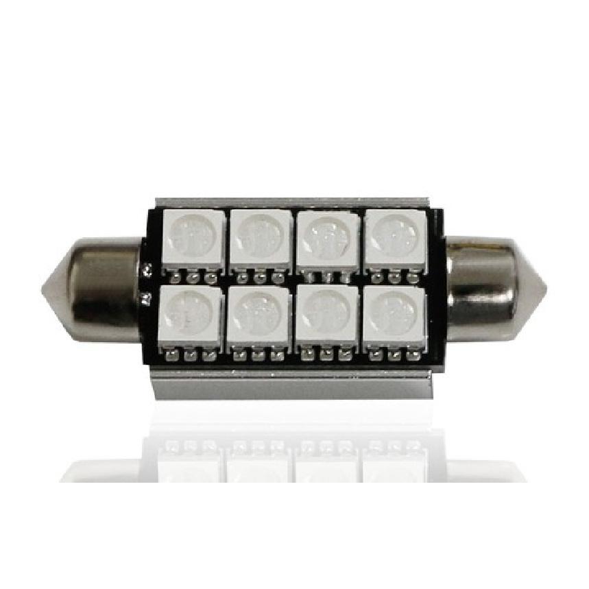 1 шт. HID Синий 8-SMD Без ошибок 578 2112 6411 Светодиодная лампа для купола, багажника, грузового отсека