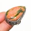Unakite Gemstone Handmade 925 Silver Plated Jewelry Ring Size 6.5