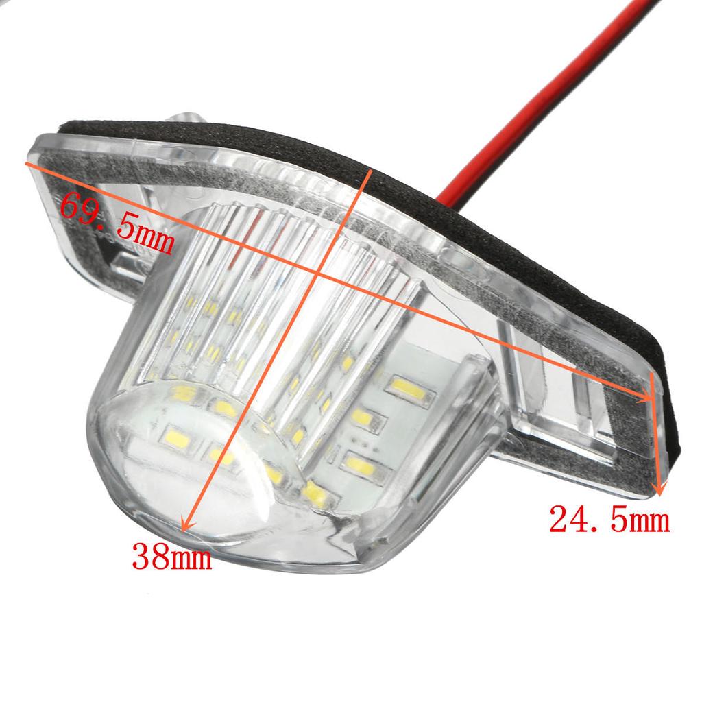 2 шт. безошибочный светодиодный номерной знак автомобиля для Honda Crv для Jazz Crosstour Odyssey Stream Freed Logo Insight HRV FRV