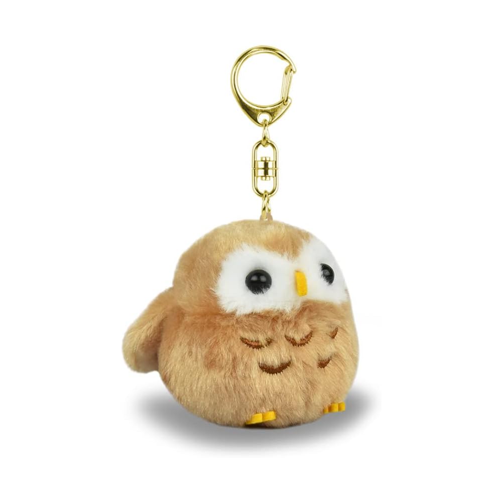 Amufun Fukufuku Kotori Mascot Keychain Owl Soft Plush Toy
