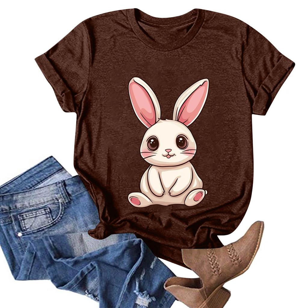 Женская модная повседневная футболка с круглым вырезом и принтом, пуловер с короткими рукавами, топ