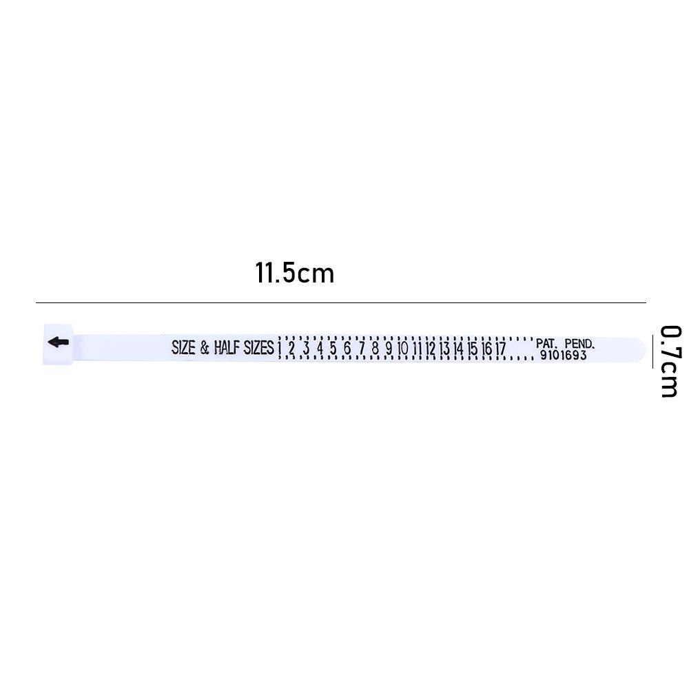 Accurate Black Plastic Finger Measure Gauge Measure Tools Jewelry Ring Sizer Accessory