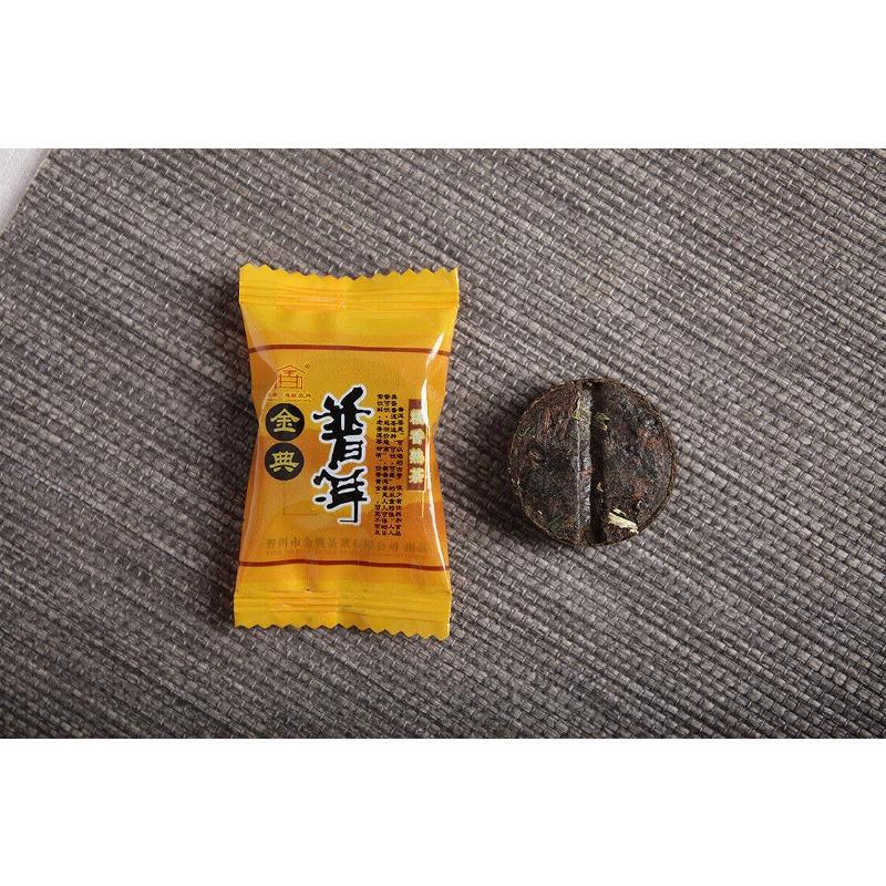 500 г чая пуэр провинции Юньнань, золотой классический клейкий ароматный чай туо, приготовленный чай