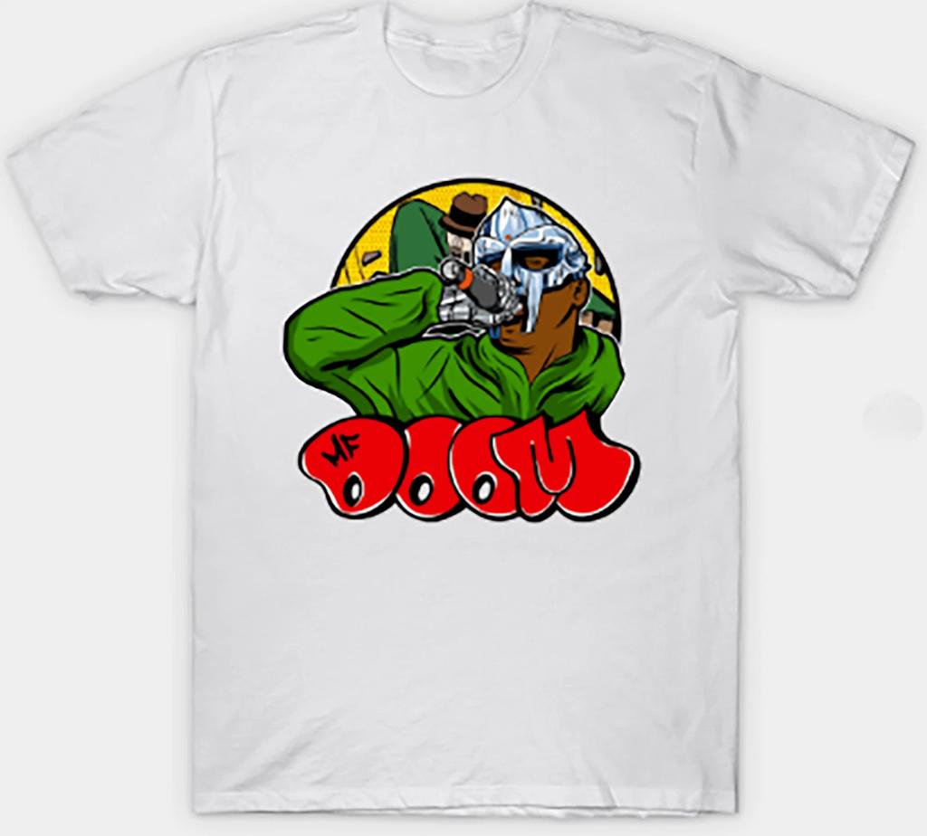 MF DOOM MadVillain Хип-хоп Футболка Взрослая S-3XL Белая Фан-арт