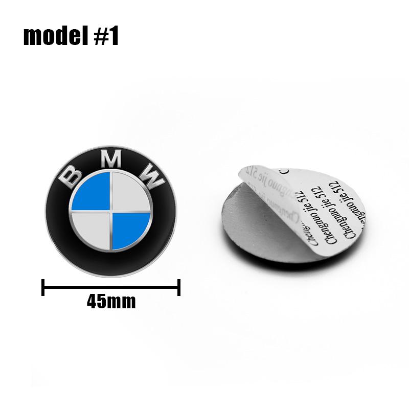 1Pcs 45mm 47mm Car Steering Wheel Decoration Badge Sticker Logo Accessories For BMW E46 E90 E60 F30 F10 E39 E36 F20 E87 E90 E70