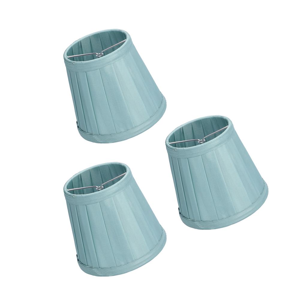 3PCS Cloth Lampshade E14 Clip On Fabric Lamp Cover for Chandelier Wall Lamp Office Home Decor