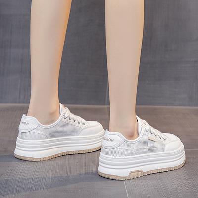 Модная спортивная обувь на толстой подошве для женщин 2024 Новая летняя дышащая сетка на плоской подошве Повседневная обувь для женщин Zapatos De Mujer