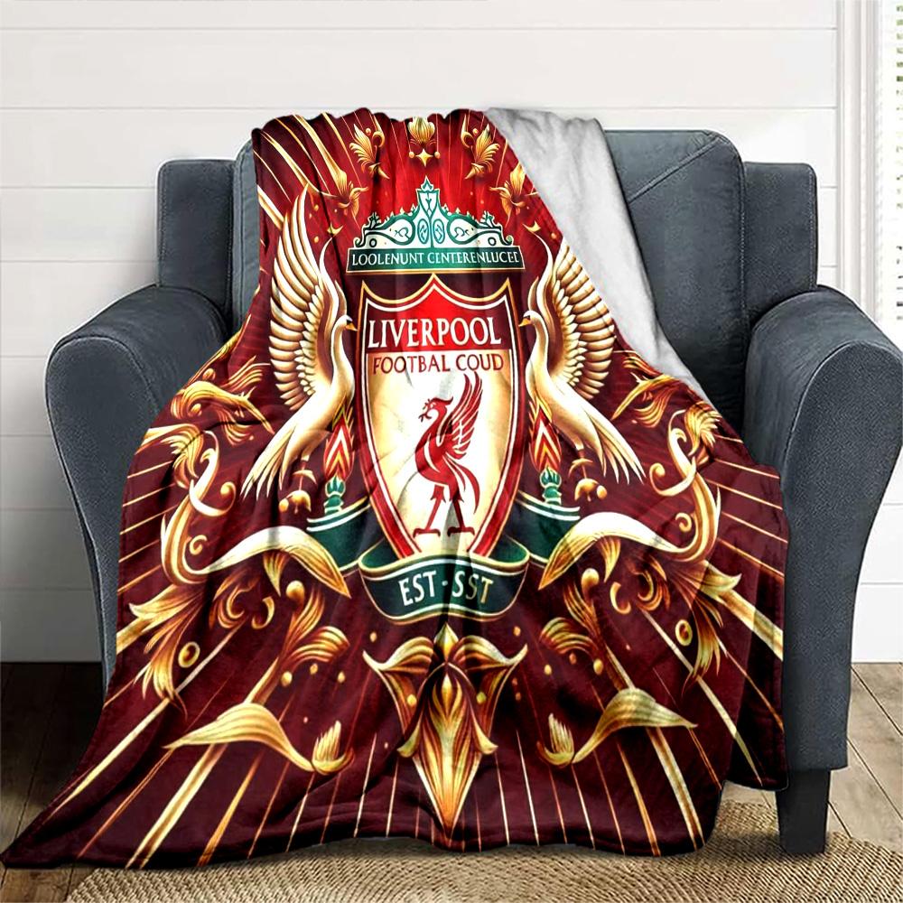 Liverpool Blanket Comfortable Suitable for Office Chair Bed Seaside Four Seasons Universal Stylish Decor Unique Gift for Family and Friends Camping