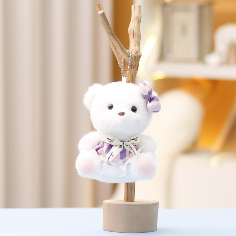 Plush Bear Toy Cute Doll For Girls Bag Pendant Gift Accessory