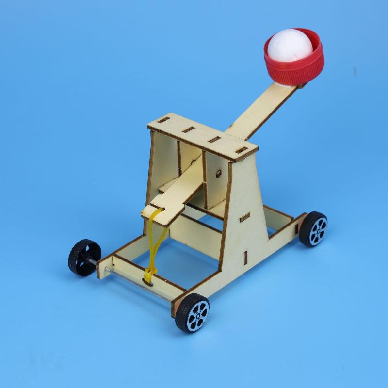 Детская головоломка Собранная модель катапульты Игрушка DIY Научный эксперимент Ручная работа Реквизит Интерактивная игра для родителей и детей