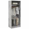 VidaXL Wardrobe Concrete Grey 80x50x200 Cm Engineered Wood, Storage Cabinet, Wardrobe Organizer, Cabinet, 3307795