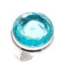 Swiss Blue Topaz Gemstone 925 Sterling Silver Jewelry Ring Size 9