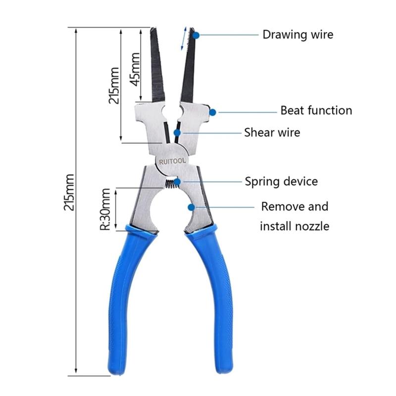 Многоцелевые сварочные плоскогубцы, плоскогубцы с плоским зевом, сварочный инструмент, инструмент для ремонта электронных плат