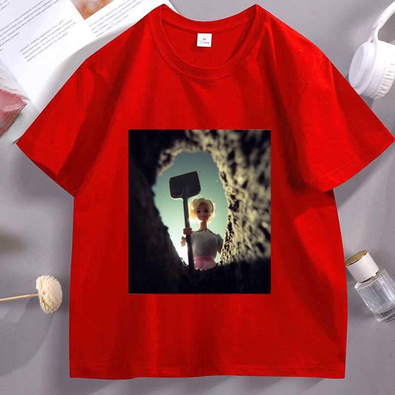 Funny Distressed Doll Face Meme Women T-Shirt Cotton Short Sleeve Round Neck Tshirt Casual Soft Round Neck T-shirt Unisexs Clothing