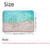3D Sea Waves Bathroom Mat 1PCS 48X78CM Absorbent Non-slip Thicken Sponge Toilet Rug Hallway Rug Doormat