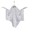 Halloween Decoration Realistic 5 FT Hanging Swing Ghost Decor with String Lights Spooky Cute Ghosts for Front Porch Yard