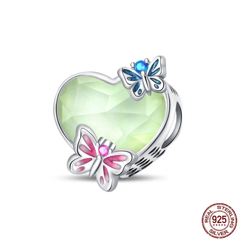 Оригинальные бусины-шармы серии Magic Color Chameleon Luminous из стерлингового серебра 925 пробы, подходящие для браслета, сделай сам, ювелирные изделия, подарки