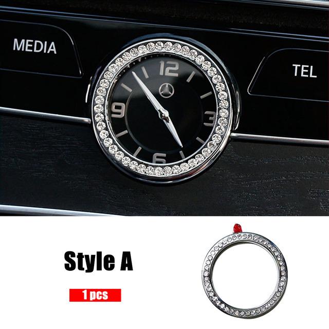 Для Mercedes Benz C GLC Class W205 X253 Накладка на центральную консоль с бриллиантами, кристаллическая наклейка, аксессуары для интерьера