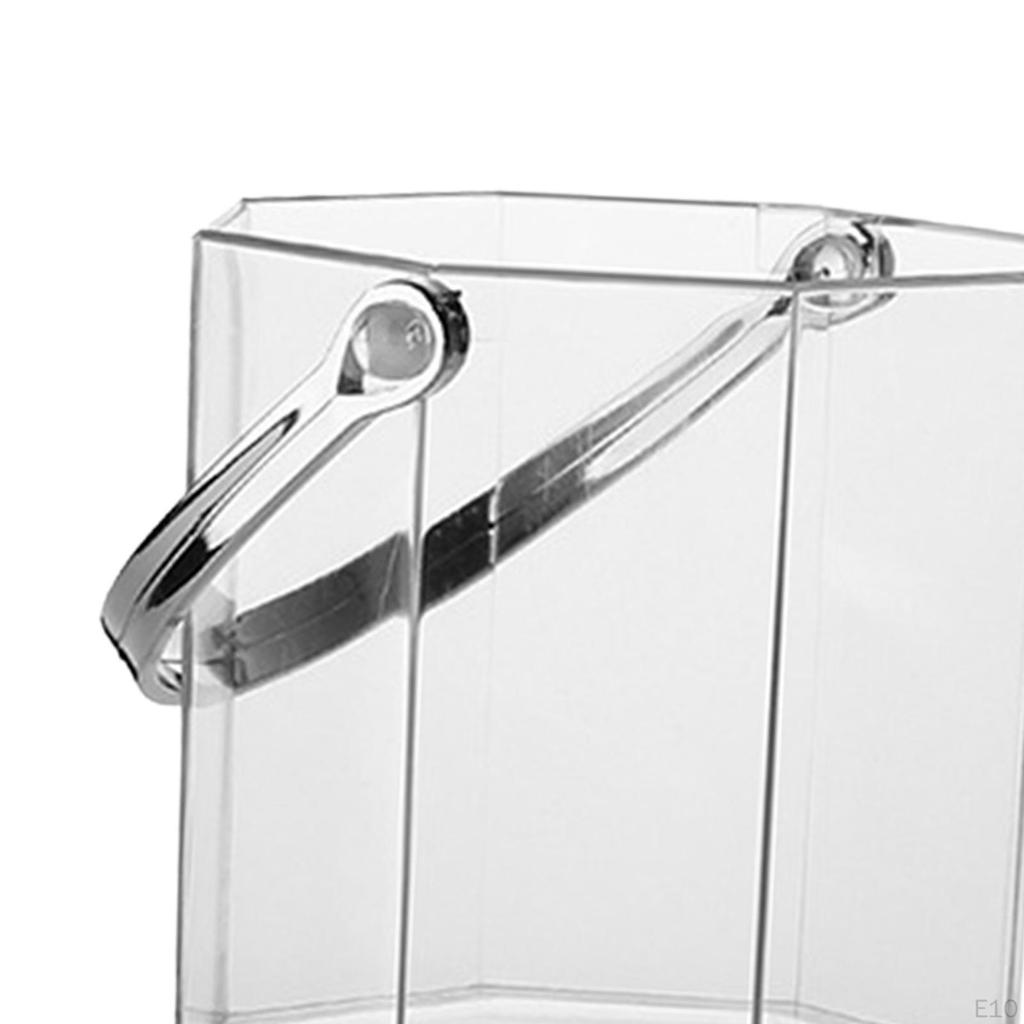 Bucket, Party Beverage Bin, Ice Container Drink Chiller, Bucket Acrylic Storage Tub for Home Bar