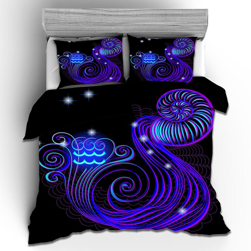 3D Constellation Bedding Set AU/DE/EU Full Size Down Duvet Cover Pillowcase 2/3 Piece Teens Kid Gift Luxury Cover