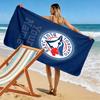 Name Custom Toronto Blue Jays Logo Print Beach Towel, Large Soft Quick Dry Towel for Beach Camping Swimming