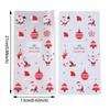 Wedding Favors Santa Claus Snowman Cookies Storage Cellophane Baking Packaging Christmas Candy Bags