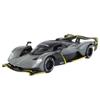 1/24 Aston Martin Valkyrie Alloy Sports Car Model Diecast Metal Track Racing Vehicles Car Model Simulation Sound and Light Childrens Toy Gift
