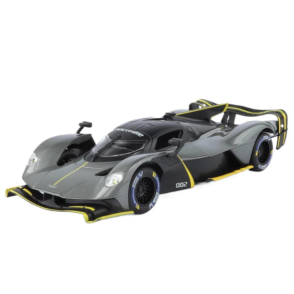 1/24 Aston Martin Valkyrie Alloy Sports Car Model Diecast Metal Track Racing Vehicles Car Model Simulation Sound and Light Childrens Toy Gift