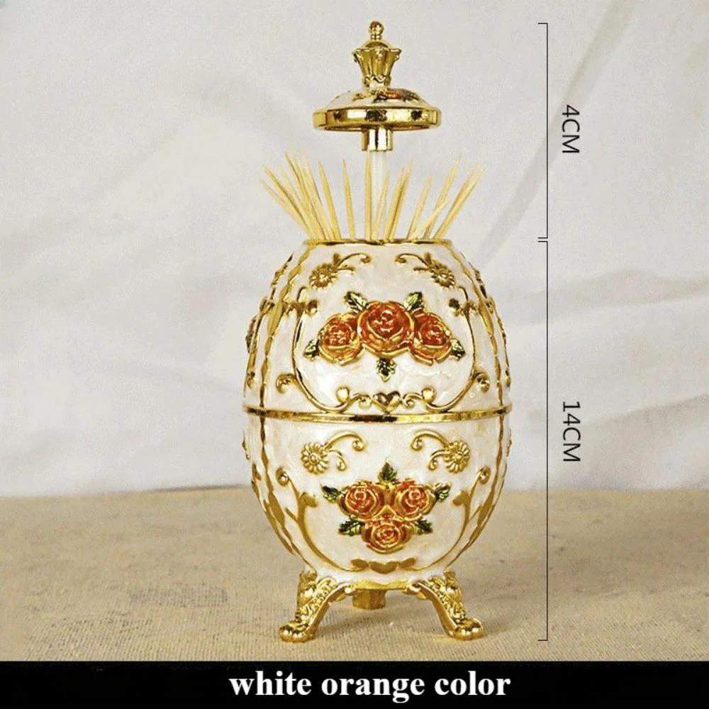 Держатель для зубочисток Rose Press, легкие роскошные высококачественные товары для дома, модная ретро-пластиковая коробка для зубочисток