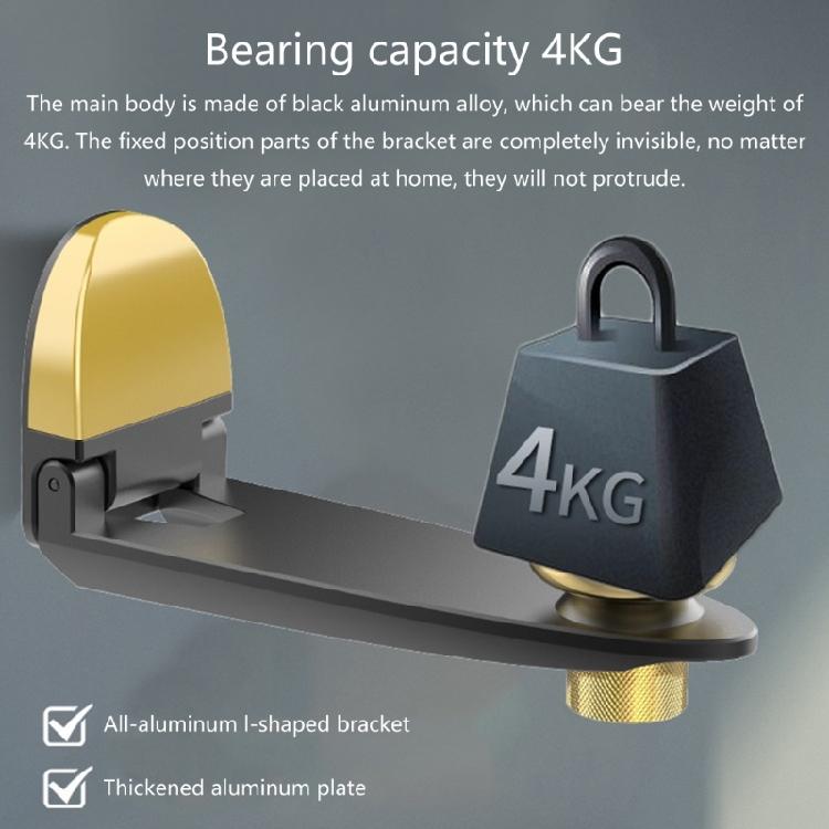 Портативная складная настенная подставка-держатель для проектора, алюминиевый сплав, стеллаж для хранения, регулируемая для различных комнатных условий