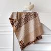 Дизайн с леопардовым принтом, универсальное сочетание цветов, двухсторонний шарф из искусственного кашемира, двухцелевой теплый шарф, женская шаль для осени и зимы