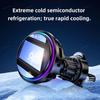 Tempered Glass QI2 Ice Cooling RGB Magnetic Wireless Car Charger Fast Charging Radiator For Magsafe iPhone 12-16 Phone Holder
