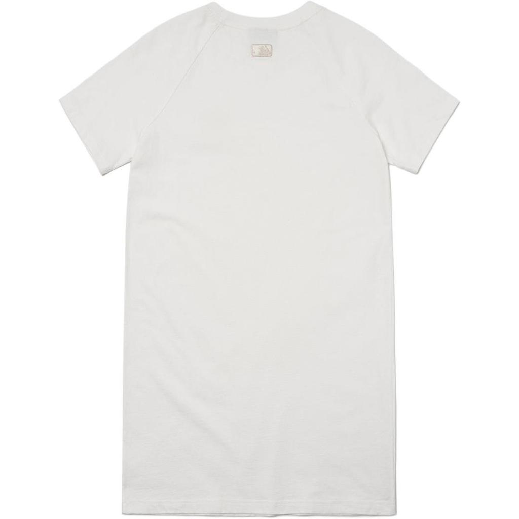 Новые платья с коротким рукавом MLB New York Yankees Женские Белые 3FOP00423-50WHS