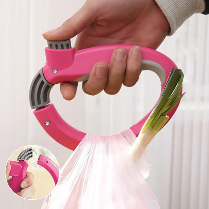 Ergonomic D-Shaped Vegetable and Handbag Lifter with Large Load Capacity