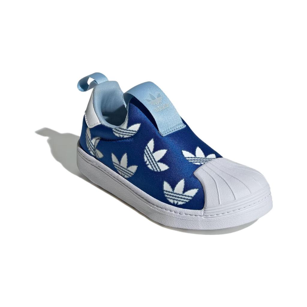 Adidas Originals Superstar 360 Leather Cushioning Low-Top Kids Skate Shoes Blue Kids Skate Shoes IF3585