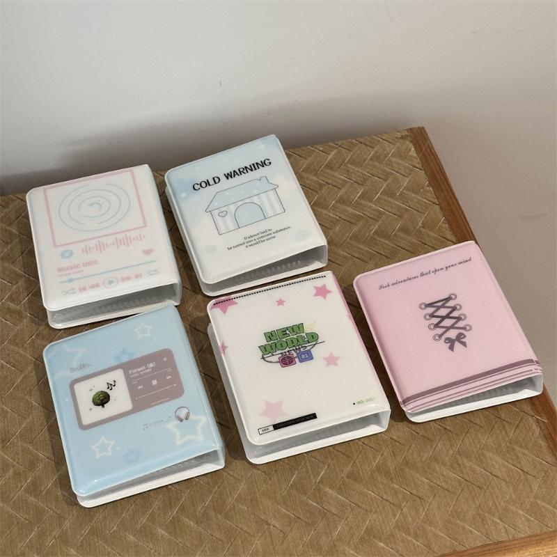 KPOP Photocard Album for 3 Inch Card Cute Blue Player Card Binder Lovely Heart PVC Photo Album Anime Card Sleeves Friends Gifts