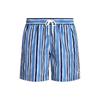 Polo Ralph Lauren SS24 Полосатые Повседневные Шорты с Завязками Средней Посадки Прямого Кроя Мужские шорты Синий 710936415-001