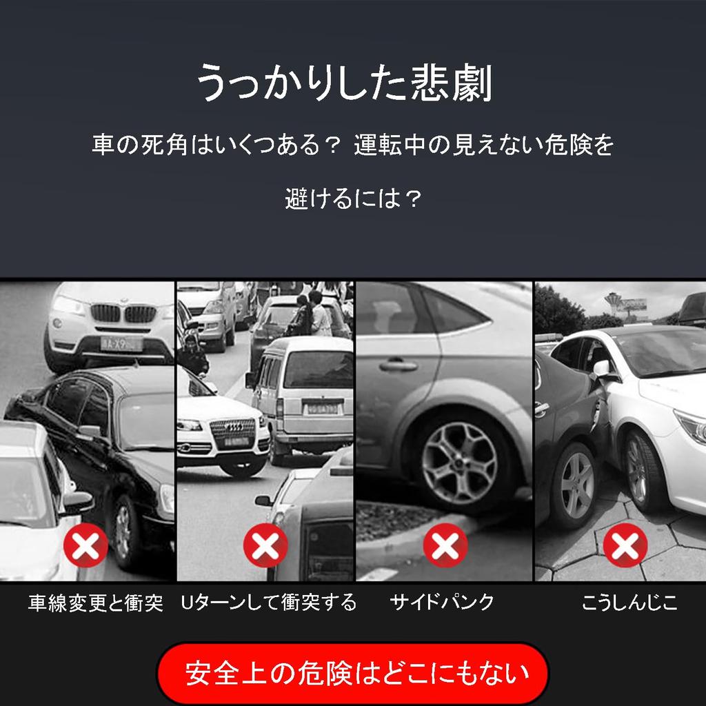 LUYING Blind Spot Mirror, For Cars, 360 Degree Angle Adjustable, Rearview Mirror, Rear View,