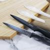 Нож для фруктов из нержавеющей стали Острый кухонный кухонный нож Модный нож шеф-повара с гофрированной поверхностью Бытовой нож с удобной ручкой