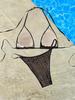 2025 Евро-американский треугольный купальник бикини на бретельках - Женский сексуальный раздельный купальник