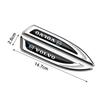 2pcs 3D Metal Blade Shape Car Side Fender Trunk Badge Badge Sticker For volvo Rdesign XC60 XC90 V40 V50 V60 S40 S60 S80 XC40 AWD
