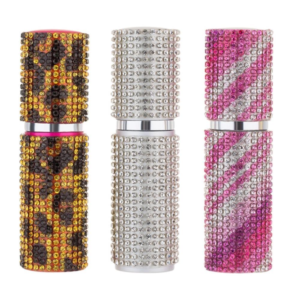 Diamond-Encrusted Perfume Spray Bottle Fine Mist Cosmetic Containers Atomizer  Travel